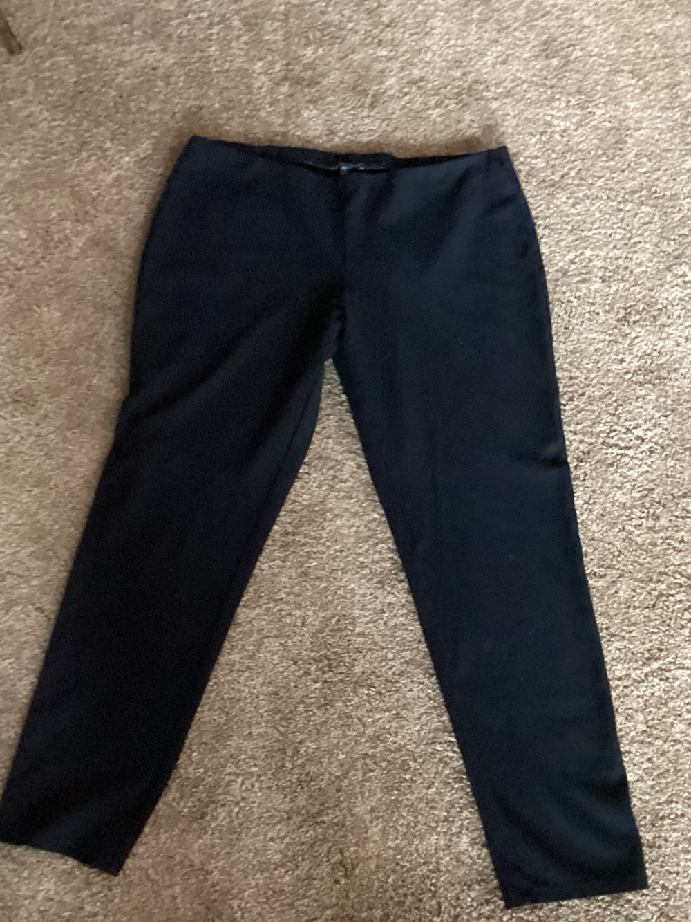 Eileen Fisher Black Straight-Leg Ponte Pants